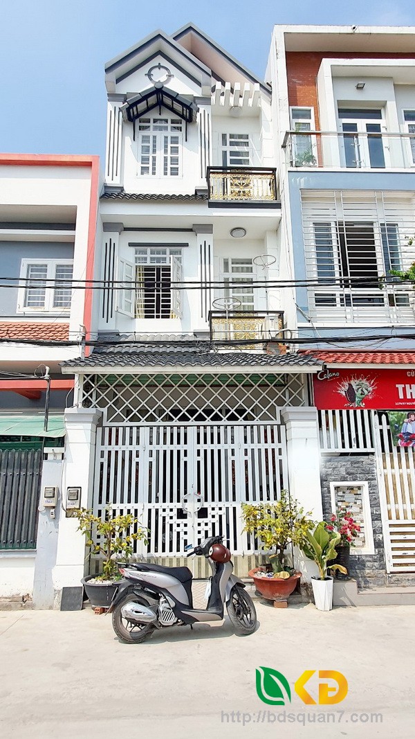 Bán nhà 2 lầu mặt tiền hẻm xe hơi 12m 2279 Nguyễn Thị Hương Nhà Bè.